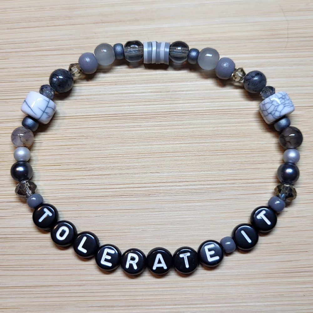 Tolerate It- Taylor Swift Friendship Bracelet, Size 8"